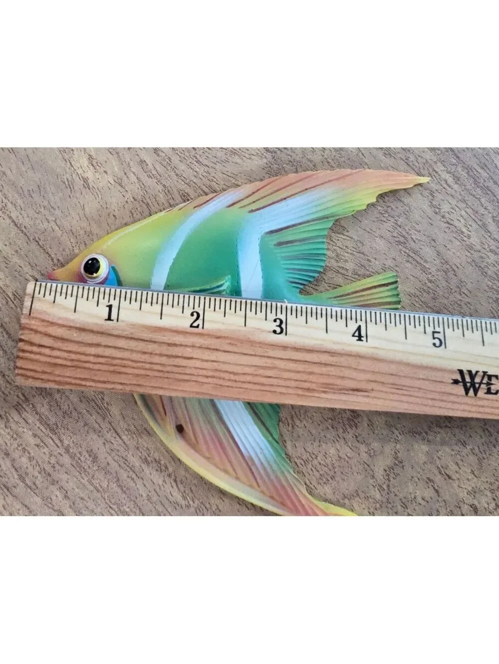 Vintage 2004 Art Americana Tropical Fish Resin Wall Plaques Hangings Decor